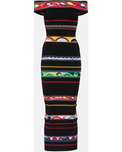 Emilio Pucci Jacquard Knit Dress - Black