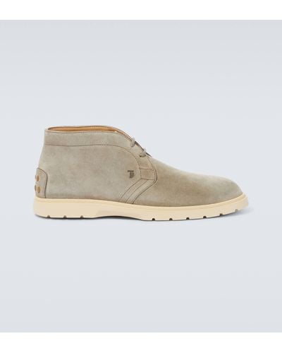 Tod's Suede Desert Boots - Natural