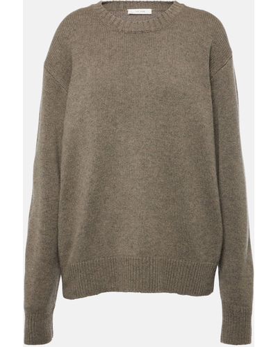 The Row Fiji Cashmere Sweater - Grey