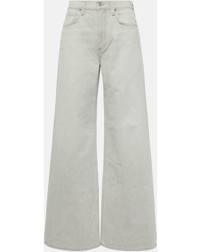 Citizens of Humanity Paloma Mid-rise Wide-leg Jeans - Grey