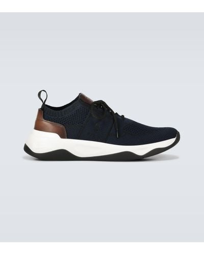 Berluti Shadow Knit Sneakers - Blue