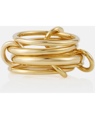 Spinelli Kilcollin Aquarius 18kt Gold Linked Rings - Metallic