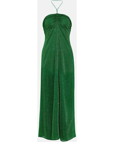 Oséree Lumiere Empire Maxi Dress - Green