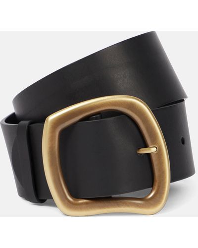 Gabriela Hearst Simone Leather Belt - Black