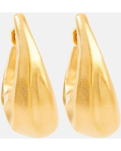 Khaite Olivia Medium Gold-plated Hoop Earrings - Yellow