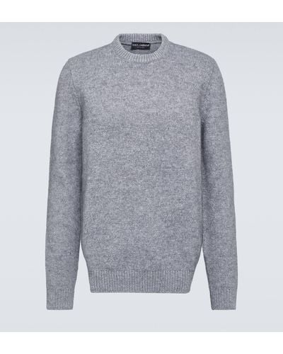 Dolce & Gabbana Wool-blend Sweater - Grey