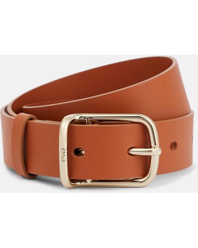 Chloé Leather Belt - Brown