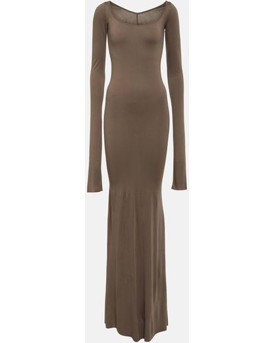 Rick Owens Lilies Jersey Gown - Brown