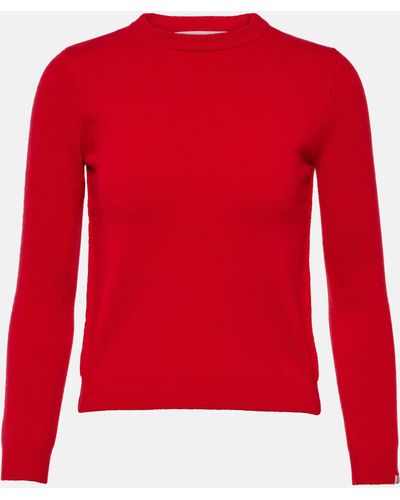 Extreme Cashmere Kid Cropped Cashmere-blend Sweater - Red