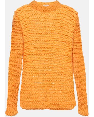Gabriela Hearst Larenzo Cashmere Sweater - Orange