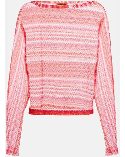 Missoni Zig-zag Knit Top - Pink