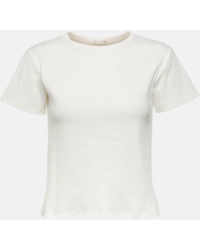 The Row Fedras Cotton-blend T-shirt - White