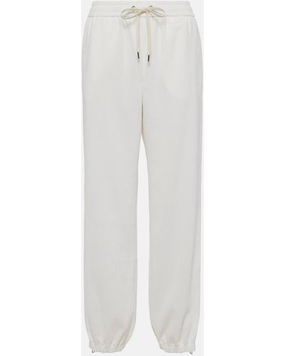 Moncler Corduroy Sweatpants - White