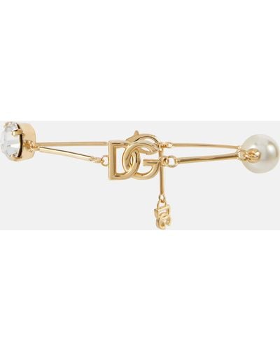 Dolce & Gabbana Dg Embellished Bracelet - Natural
