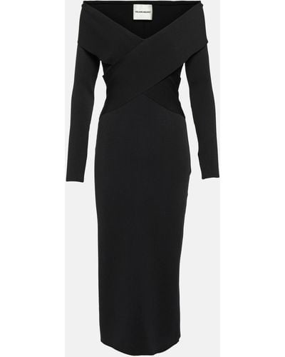 Roland Mouret Jersey Midi Dress - Black