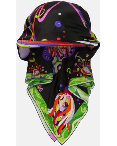 Emilio Pucci Printed Silk Twill Cap - Multicolour