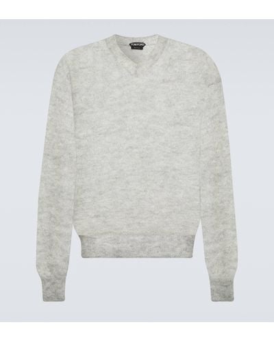 Tom Ford Mohair-blend Sweater - White