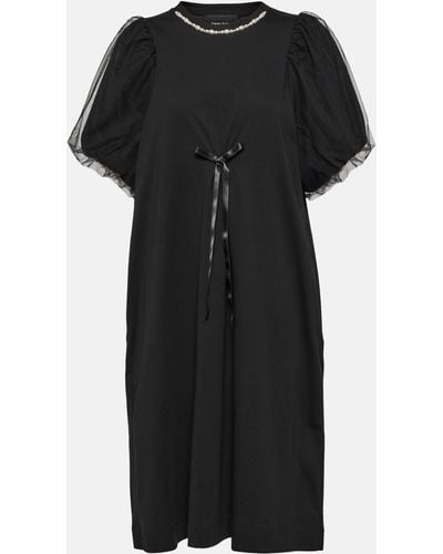 Simone Rocha Embellished Midi Dress - Black