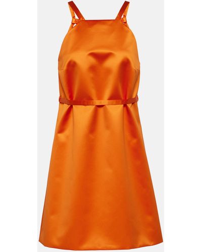 Patou Halterneck Minidress - Orange