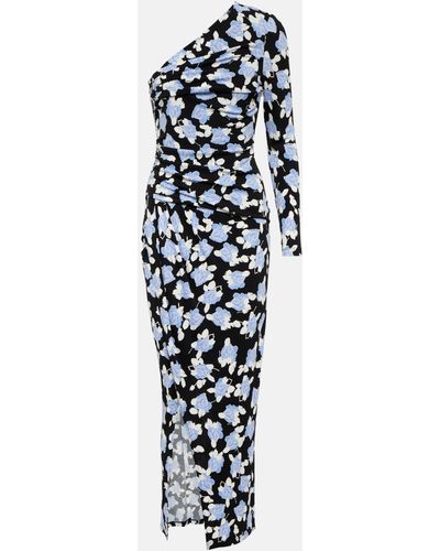 Diane von Furstenberg Kitana One-shoulder Maxi Dress - Blue