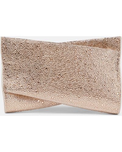 Christian Louboutin Loubitwist Small Embellished Clutch - Natural