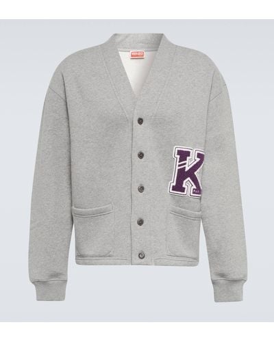 KENZO Varsity Cotton Jacket - Grey