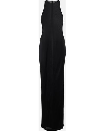Saint Laurent Jersey Maxi Dress - Black