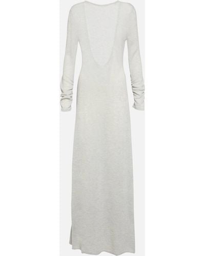 Magda Butrym Alpaca-blend Maxi Dress - White