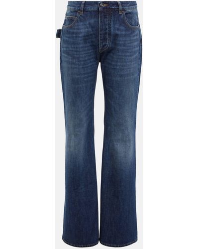 Bottega Veneta High-rise Straight Jeans - Blue