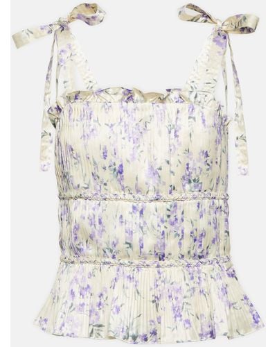 Polo Ralph Lauren Floral Tiered Top - White