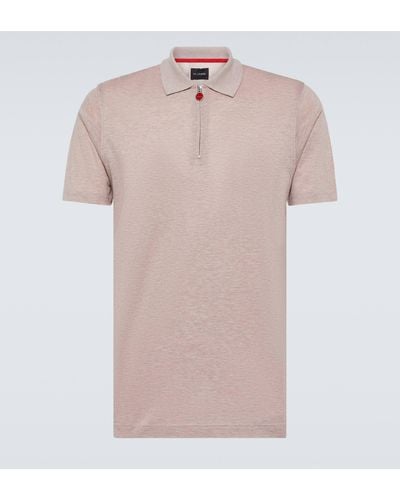 Kiton Cotton Jersey Polo Shirt - Pink