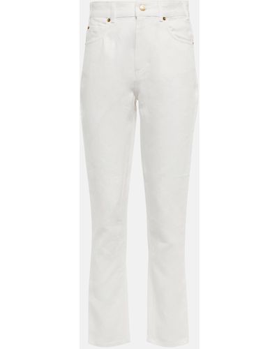 Loro Piana High-rise Straight Jeans - White