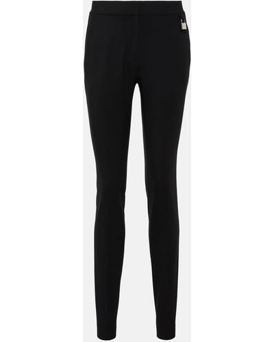 JW Anderson High-rise Tapered Wool-blend Pants - Black