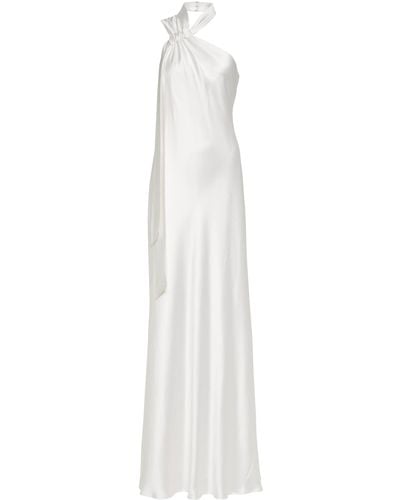Galvan London Bridal Ushuaia Silk Satin Gown - White