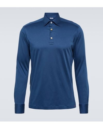 Kiton Cotton Polo Shirt - Blue