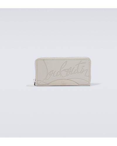Christian Louboutin Panettone Embossed Leather Wallet - White