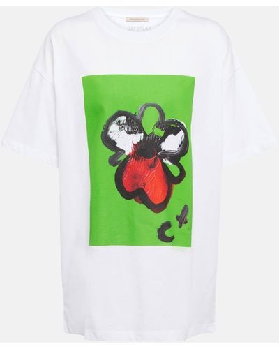Christopher Kane Printed Cotton T-shirt - Green