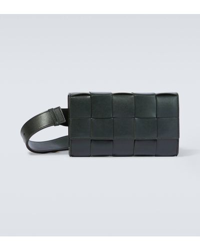 Bottega Veneta Cassette Leather Belt Bag - Black