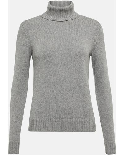 Loro Piana Parksville Cashmere Turtleneck Sweater - Grey
