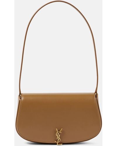 Saint Laurent Voltaire Mini Leather Shoulder Bag - Brown