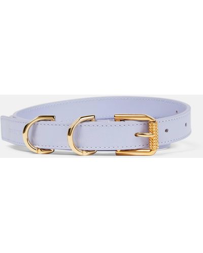 Givenchy Voyou Leather Belt - Blue