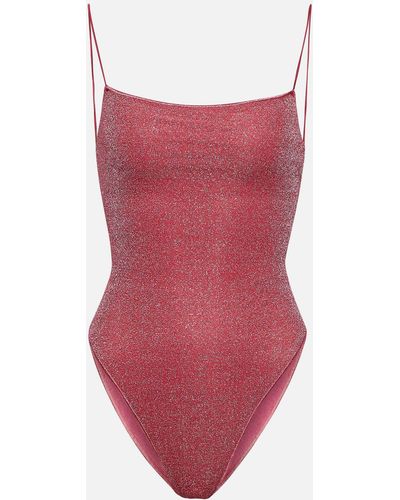 Oséree Lumiere Lace Swimsuit - Red