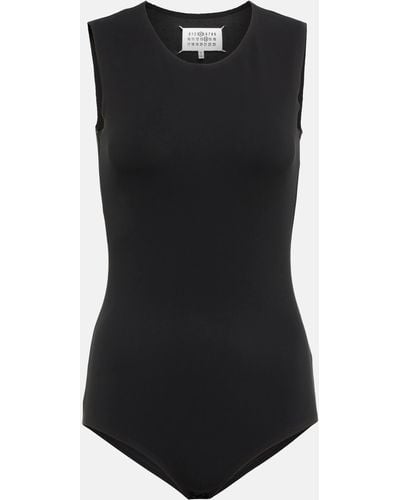 Maison Margiela Stretch-jersey Bodysuit - Black