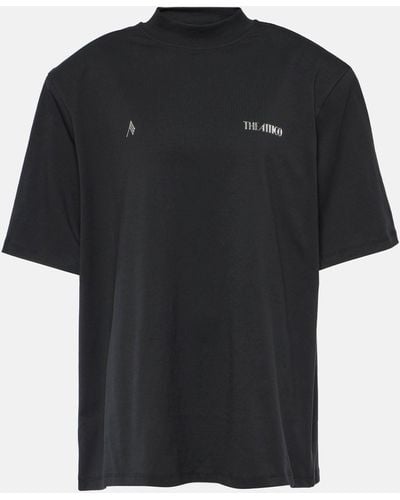 The Attico Kilie Logo Cotton T-shirt - Black