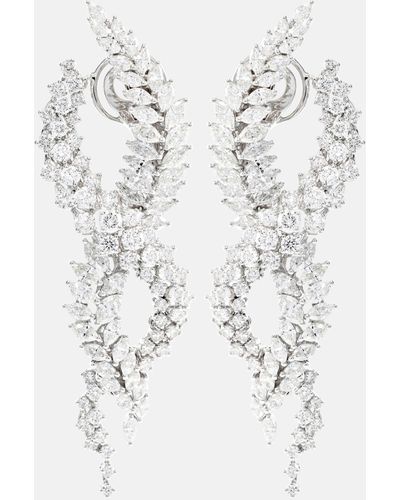 YEPREM Y-conic 18kt White Gold Drop Earrings With Diamonds