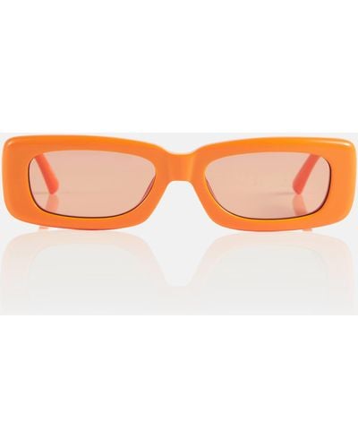 The Attico X Linda Farrow Marfa Mini Sunglasses - Orange