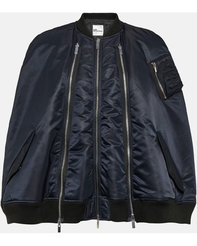 Noir Kei Ninomiya Oversized Bomber Jacket - Black