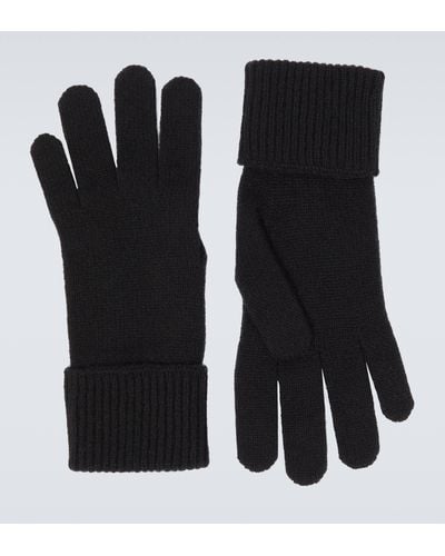 Burberry Ekd Cashmere-blend Gloves - Black