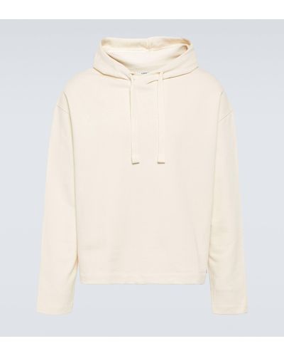 Lemaire Cotton And Linen Hoodie - Natural