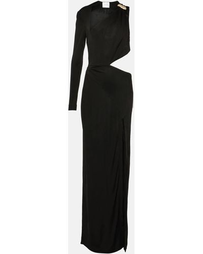 Galvan London Alicj One-shoulder Maxi Dress - Black